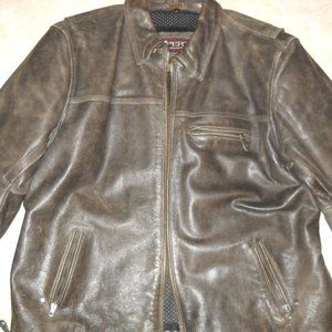 Vintage Leather Riding Jacket - Mens